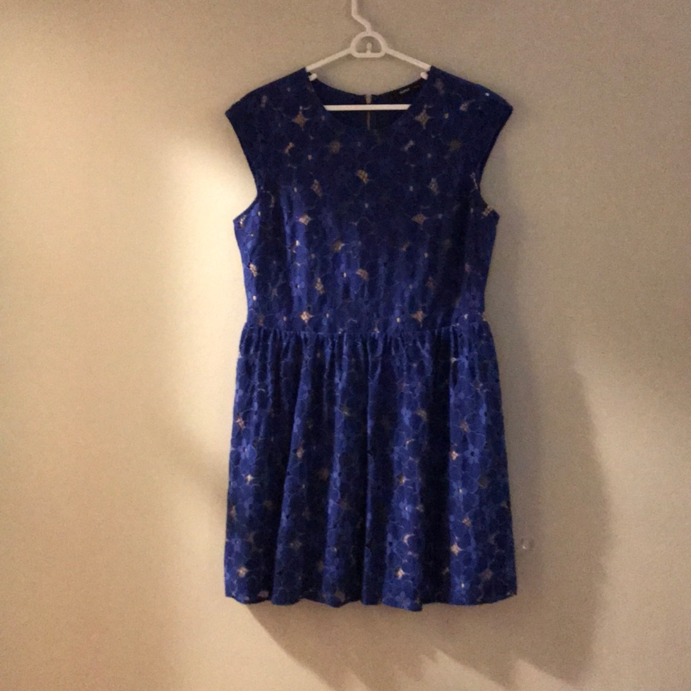 Cobalt blue lace dress